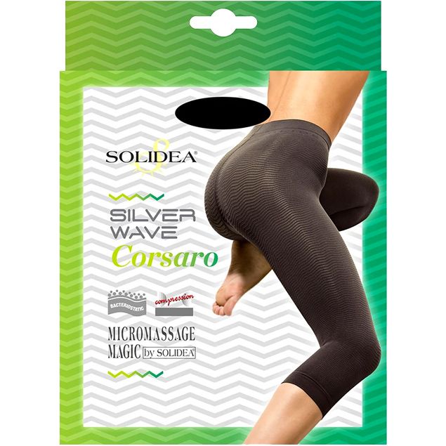 Solidea Silver Wave Corsaro Leggings Bacteriostatic Yarn Smoke XL