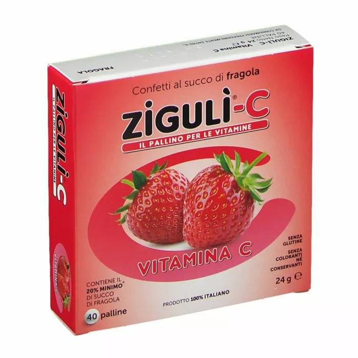 Ziguli with strawberry 40 dragees 24 g