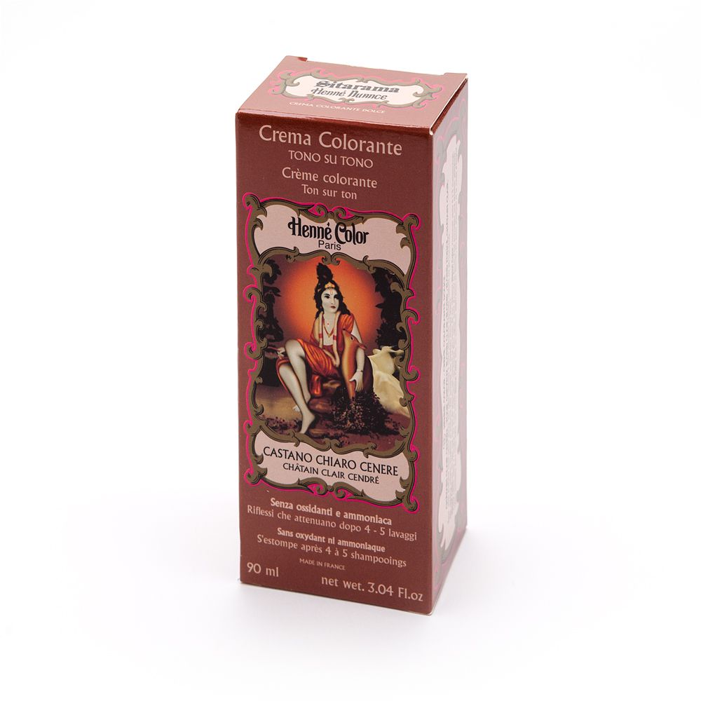 Sitarama Henne Castano Clean Ash Ash Vegetable Coloring Cream.