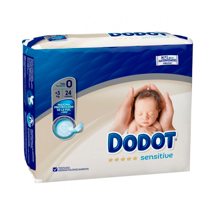 Dodot Sensitive R Nac 0-2,5Kg 24U.