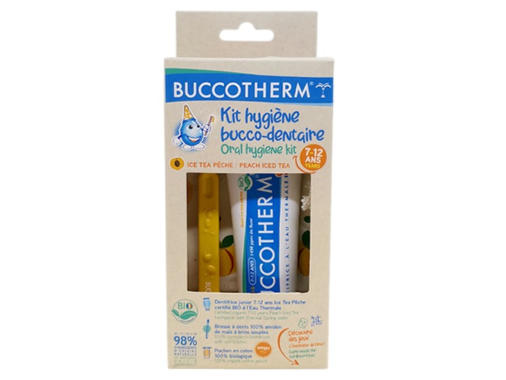 Buccotherm Junior Oral Hygiene Kit 7-12 år Peach.