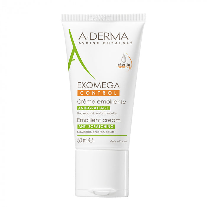 Aderma Exomega Control Cream Emollient Sothing Antiprurrito 50ml。