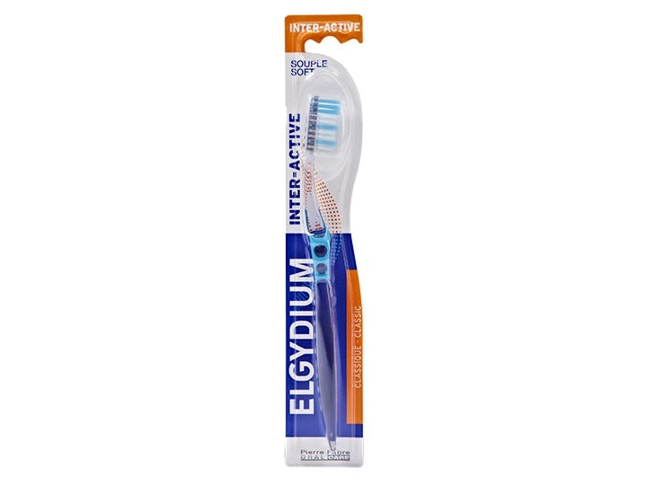Elgydium interactieve flexibele tandenborstel.